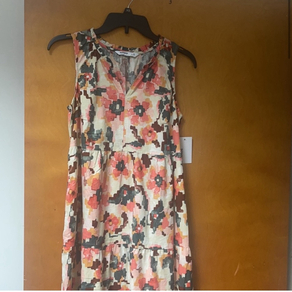 Sonoma Floral Sleeveless Dress - Pink, Orange, Black